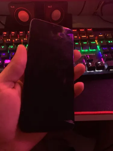 Moto E20 tela queimada