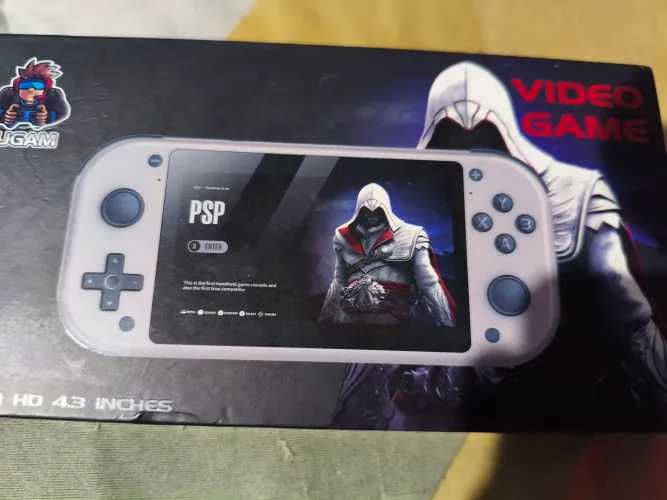 Vendo um console com vários jogos na memória