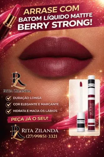 Batom Berry Strong Mary Kay 