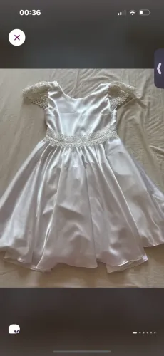 Vestido infantil branco 10 anos 