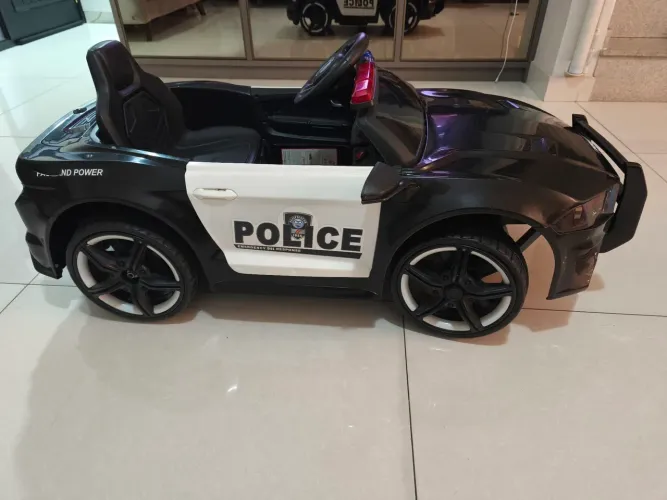 Carrinho Elétrico da Polícia 12v com Controle Remoto Baby style