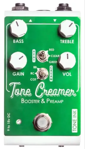 Pedal Tone Creamer Overdrive, Boost E Preamp Tone Ink
