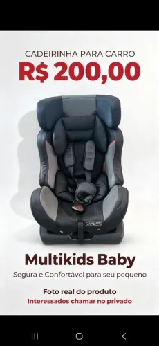 Vendo cadeira de carro infantil 