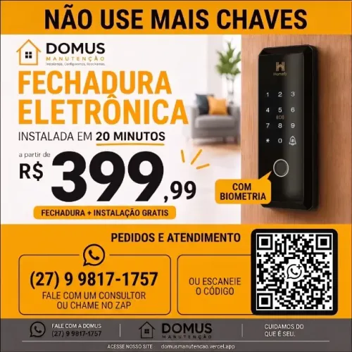 Fechadura Eletrônica Digital Instalação Grátis