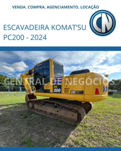 ESCAVADEIRA KOMATSU PC200 - 2024 