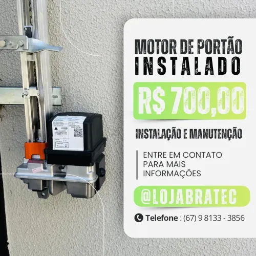Motor para portão de elevação leve de 8 segundos (instalado)