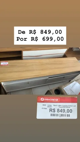 RACK 1,60 METROS 2 PORTAS! NOVO!