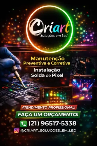 Manutenção em Paineis de led.