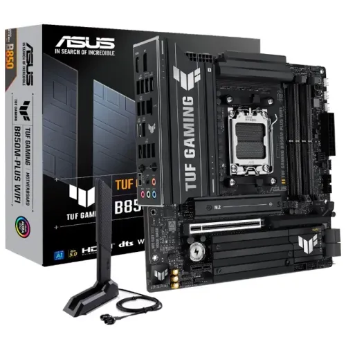 Placa Mãe AM5 DDR5 Asus Tuf Gaming B850M-PLUS Wi-Fi (NOVA)