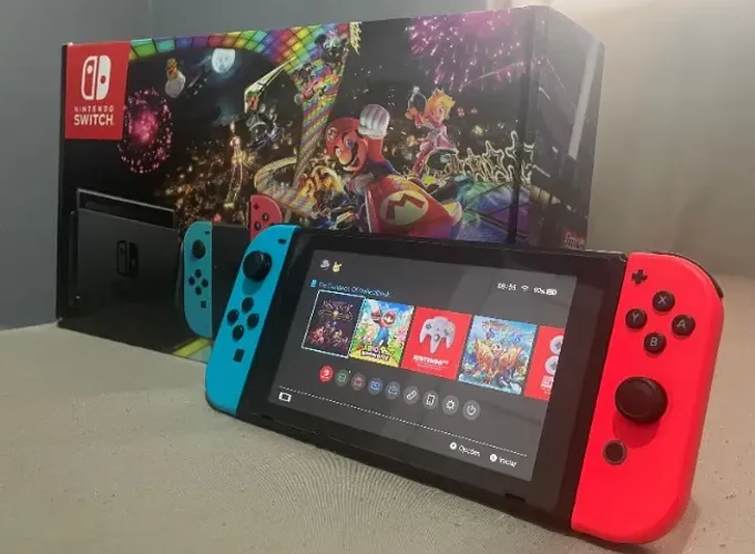Troco Switch V2 por Switch Lite +volta SUA em jogo(s) em mídia física.
