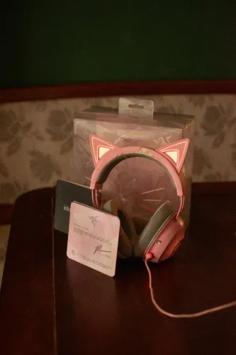 Headset Razer Kraken Kitty Quartz (Rosa) - USB / Original na Caixa