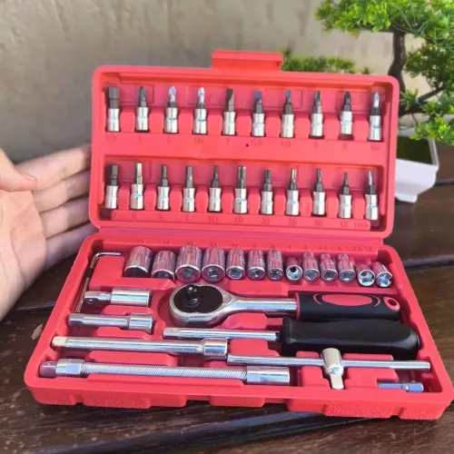 ? KIT DE FERRAMENTAS 46 PEÇAS - NOVO, COMPLETO E PRONTO PRA AÇÃO! ?