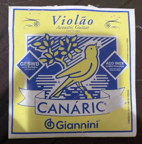 Encordoamento Giannini Canário GESWB Violão Aço