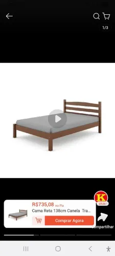 Cama de casal de madeira macissa...muiiito boa tudo perfeito...