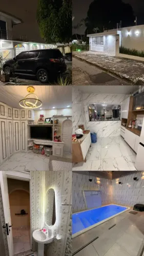 Casa alto padrão na Marambaia no Médice II, com placa solar e piscina, 4 quartos sendo doi