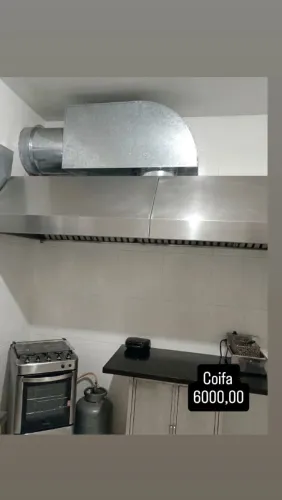 Coifa industrial em inox (2,40X0,90X0,45)