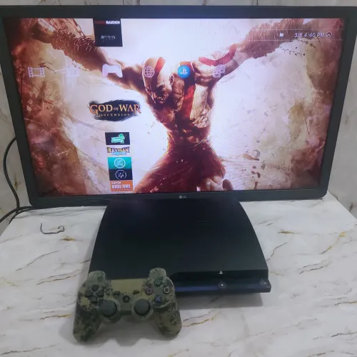 PS3 SLIM 500GB DESBLOQUEADO CHEIO DE JOGOS