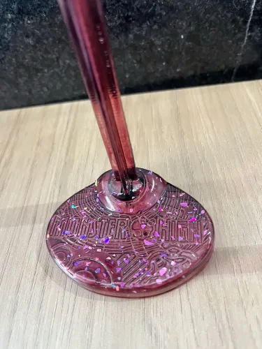 Suporte 3d Monster High pintado a mão com gliter