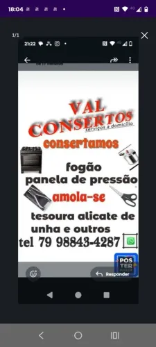 Conserto de fogão residencial e industrial a gás a domicílio 