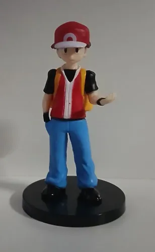 BONECO ACTION FIGURE MINIATURA POKEMON TREINADOR RED