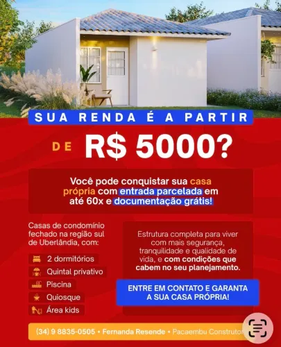 Vendo casa Condomínio Região Sul