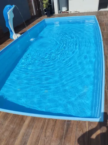 Vendo piscina de fibra usada