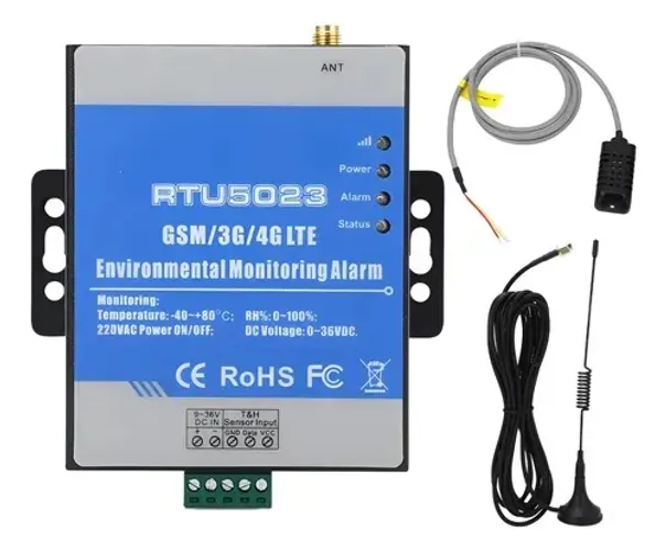 Monitor Ambiental E34p Rtu5023 Alarme De Temperatura E Umida