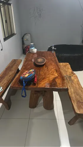 Mesa madeira rústica 
