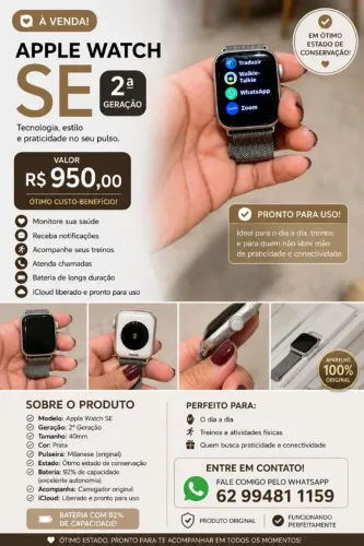 Apple Watch SE 32 Geraçao