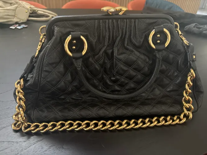 Bolsa Marc Jacobs original - couro matelassê preto