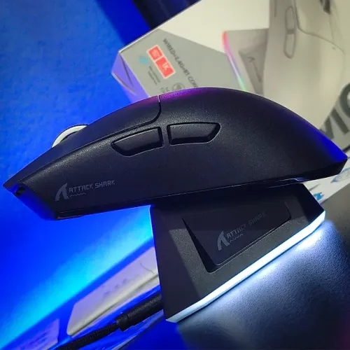 Mouse Gamer Sem Fio Attack Shark X11 22000 DPI com Base de Carregamento
