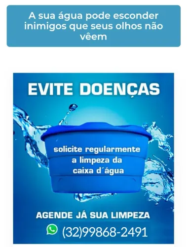 Limpeza de caixa d'água