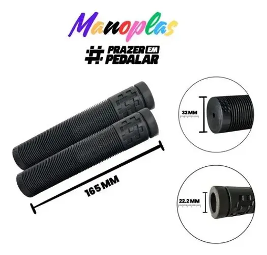 Vendo manopla 165mm preta nova original