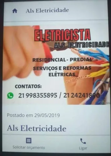 Eletricista de instalações 