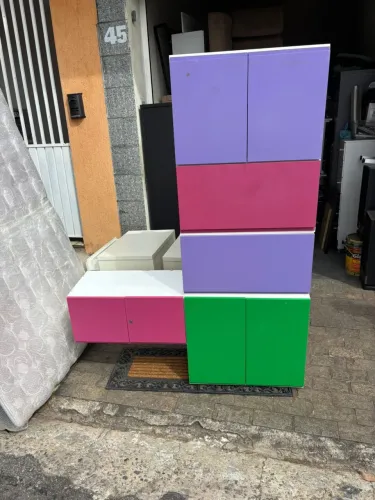 Armário para cozinha colorido