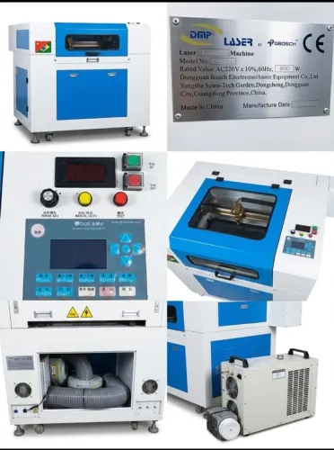Máquina Laser CO GBOS / DMP 60x40 - Corte e Gravação - Funcionando