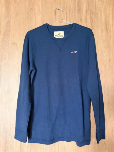Suéter Masculino Hollister Azul Marinho Original HCO - P