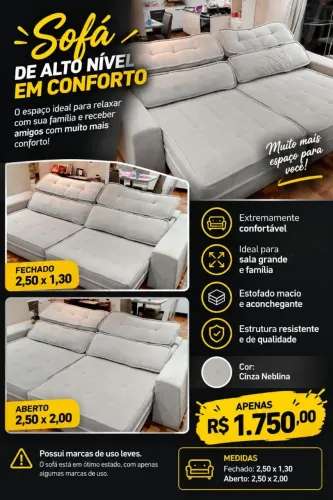 Sofá 2 lugares