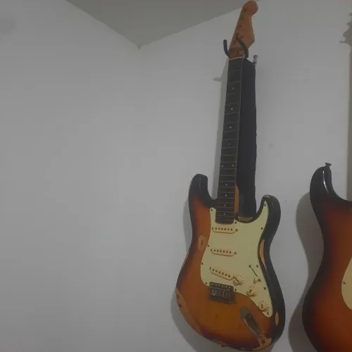 Guitarra shelter com upgrade de captador e elétrica conjunto inteiro fleor alnico 5.