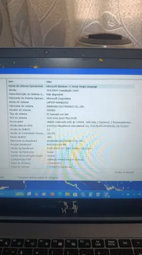 Notebook Samsung Book NP550XDA 15,6" SSD | Windows 11 | Excelente Estado