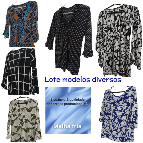 Lote blusas de malha fria
