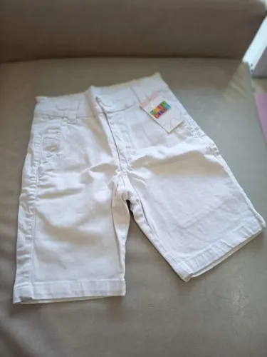 Bermuda Jeans Branca Masculina (6 anos)