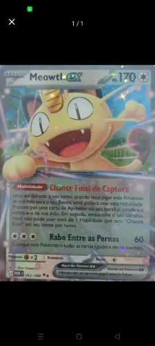 Meowth ex - carta pokemon