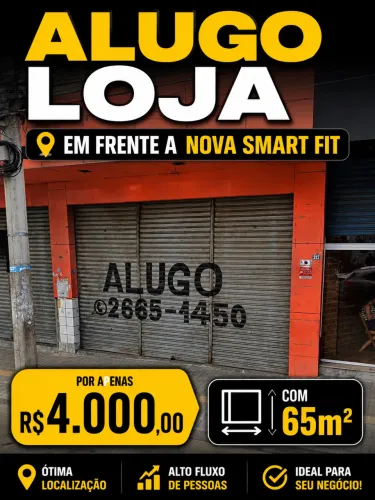 Loja para alugar no centro de Queimados