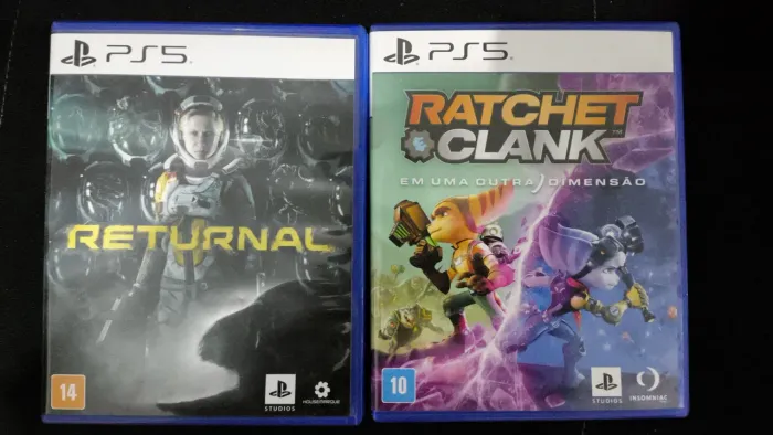 Jogos Returnal e Ratchet & Clank PS5