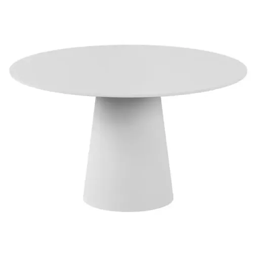 Mesa de Jantar Redonda Tok&Stok Mak 1,35m (Branca) - 3 Meses de Uso (Com NF e Garantia)