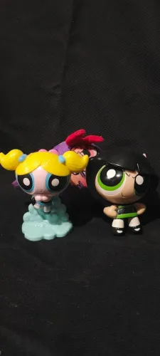 Bonequinhas As Meninas Superpoderosas - Docinho e Lindinha + Almofadinha de Brinde