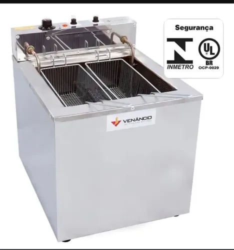 Fritadeira industrial Venâncio SFAO4 18 L aço inoxidável