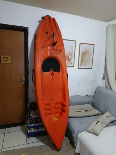 Caiaque da caiaker 85kg com remo para esporte ou pesca
