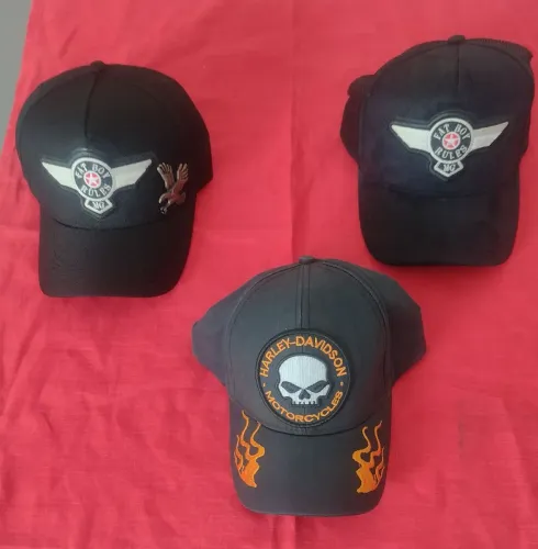KIT 3 BONÉS HARLEY DAVIDSON 